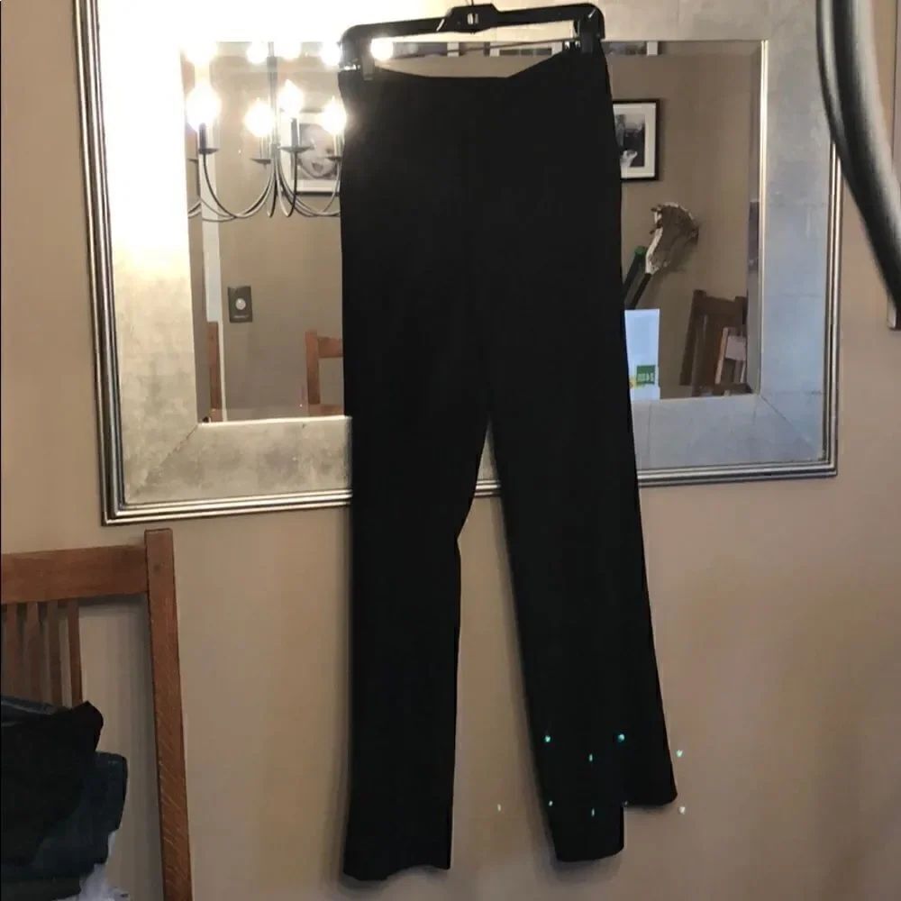 EUC Banana Republic Crepe Wide Leg Pants Black 10